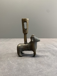 Four bronze candle holders, Flanders and/or France, 16th C. and later