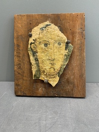 A Byzantine fresco fragment, 12/13th C.