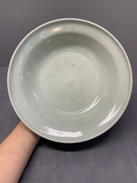A collection of five Chinese celadon wares, Ming and later