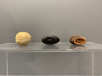 A collection of 12 Chinese snuff bottles, Qianli 千里 mark, 19/20th C.
