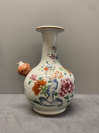 A Chinese famille rose 'peonies' kendi, Qianlong