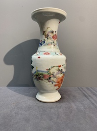A fine Chinese famille rose 'magu' vase, Yongzheng