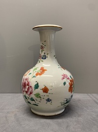 A Chinese famille rose 'peonies' kendi, Qianlong