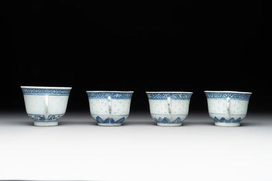 A collection of 22 Chinese blue and white wares, Ruo Shen Zhen Cang 若深珍藏 mark, 19/20th C.
