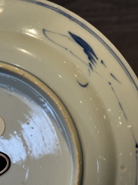 A Chinese Imari-style armorial plate with an alliance coat of arms, Kangxi