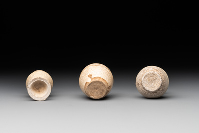 A collection of nine Chinese white-glazed and cream-glazed wares, incl. Dehua, Song/Ming