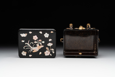 Ten various Japanese lacquerwares, Meiji, 19th C.