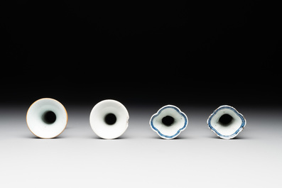 A varied collection of 13 Chinese blue and white wares, Kangxi/Qianlong