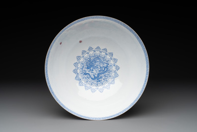 A varied collection of eight Chinese famille rose eggshell bowls, Jingdezhen mark, 20th C.