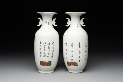 A varied collection of 14 Chinese famille rose and monochrome wares, 19/20th C.
