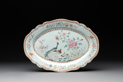 A collection of 17 Chinese blue and white, famille rose and Imari-style wares, Kangxi/Qianlong