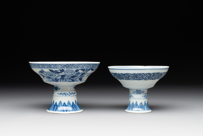 A collection of 22 Chinese blue and white wares, Ruo Shen Zhen Cang 若深珍藏 mark, 19/20th C.