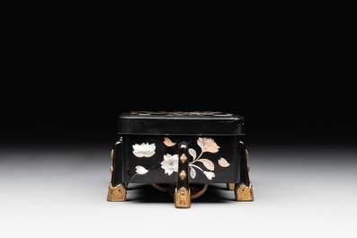 Ten various Japanese lacquerwares, Meiji, 19th C.