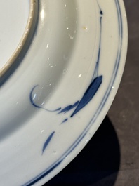 A Chinese Imari-style armorial plate with an alliance coat of arms, Kangxi