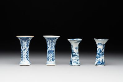 A varied collection of 13 Chinese blue and white wares, Kangxi/Qianlong