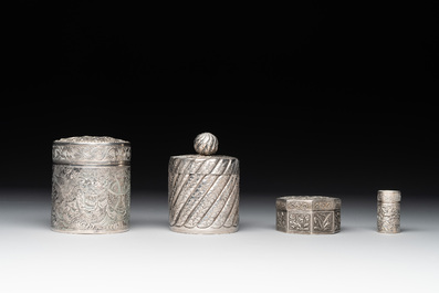 A varied collection of Chinese and Thai silverware, 19/20th C.