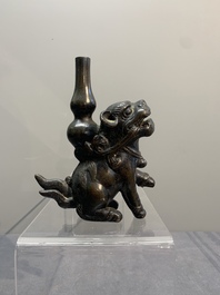 Three various Chinese bronze incense holders, Yuan/Ming
