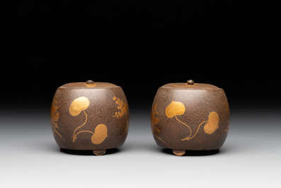Ten various Japanese lacquerwares, Meiji, 19th C.