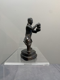 Three various Chinese bronze incense holders, Yuan/Ming