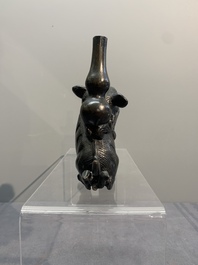 Three various Chinese bronze incense holders, Yuan/Ming