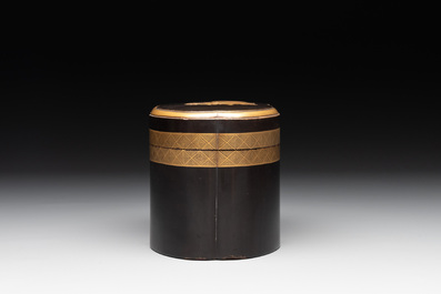 Ten various Japanese lacquerwares, Meiji, 19th C.