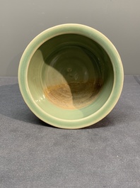 A Chinese Longquan celadon tripod 'trigrams' censer, Song
