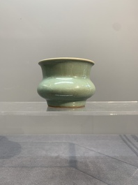 A Chinese Longquan celadon jardini&egrave;re, zhadou, Song