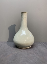 Three Chinese monochrome wares, Qianlong mark, Ming and later