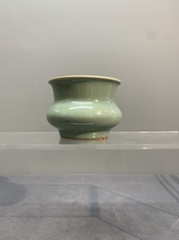 A Chinese Longquan celadon jardini&egrave;re, zhadou, Song