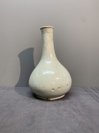 Three Chinese monochrome wares, Qianlong mark, Ming and later