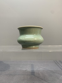 A Chinese Longquan celadon jardini&egrave;re, zhadou, Song
