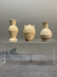 A collection of nine Chinese white-glazed and cream-glazed wares, incl. Dehua, Song/Ming