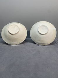 A collection of nine Chinese white-glazed and cream-glazed wares, incl. Dehua, Song/Ming