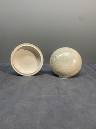 A collection of nine Chinese white-glazed and cream-glazed wares, incl. Dehua, Song/Ming