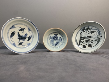 A varied collection of nine Chinese blue and white wares, Ming and later