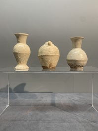 A collection of nine Chinese white-glazed and cream-glazed wares, incl. Dehua, Song/Ming