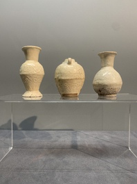 A collection of nine Chinese white-glazed and cream-glazed wares, incl. Dehua, Song/Ming