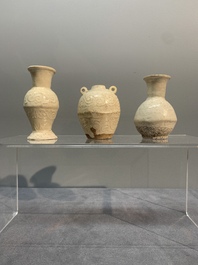 A collection of nine Chinese white-glazed and cream-glazed wares, incl. Dehua, Song/Ming