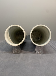 A collection of six Chinese famille rose hat stands, 19/20th C.