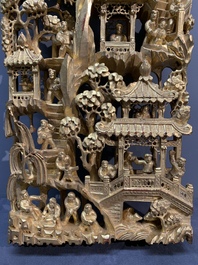 Two fine Chinese Cultural Revolution gilt wooden carvings, 1966-1976