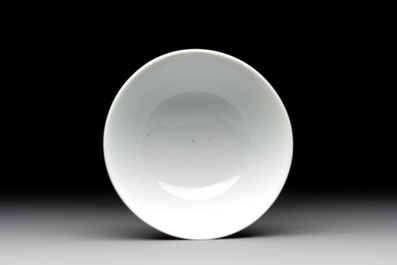 A Chinese puce-enamelled bowl, Guangxu mark and of the period