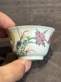 A fine Chinese famille rose 'Xi Xiang Ji' cup and saucer, Yongzheng