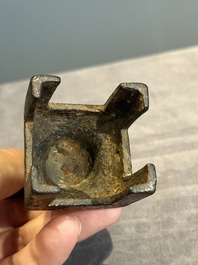 A Chinese gilt bronze standing Buddha in Northern Wei-style, 19th C.