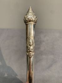 A varied collection of Chinese and Thai silverware, 19/20th C.