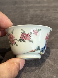 A fine Chinese famille rose 'Xi Xiang Ji' cup and saucer, Yongzheng