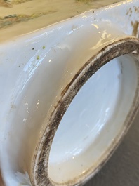 A Chinese qianjiang cai 'cong' vase, signed Pan Zhinan 潘植南, dated 1898