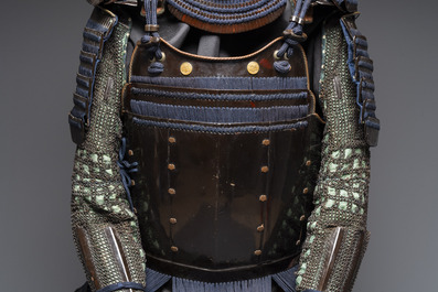An impressive Japanese samurai armor, Edo period, first half 18th C.