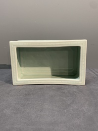 A pair of Chinese celadon-glazed jardini&egrave;res, Yongzheng mark, Republic