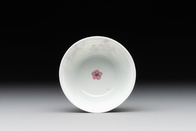 A fine Chinese famille rose 'Xi Xiang Ji' cup and saucer, Yongzheng