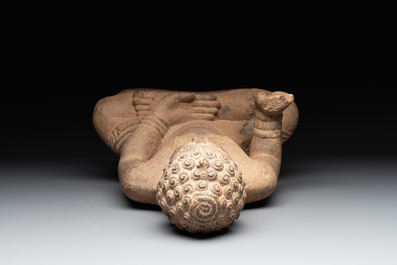 A Cambodian sandstone Buddha, pre-Angkor, 7/8th C.